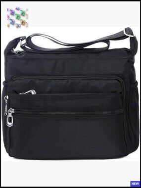 Nylon Crossbody Bag Waterproof Messenger Casual Travel Lightweight Purse Handbag